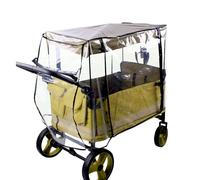 Stroller Rain Cover - Weather Protection Transparent Durable Wind Proof | Lightweight Foldable Construction with Waterproof Feature, Travel Protection for Baby