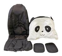Stroller Replacement Accessories Panda Set - Washing Kit Canopy Sun Shade,Seat Cushion and Shoulder Pads Fit for Doona Car Seat Stroller