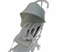 Stroller Replacement Set Compatible with Babyzen YOYO/YOYO+/YOYO2/Stokke YOYO3, 6 Colors Pack, Thickened Seat Cushion and Stretchy Canopy, Breathable Water Repellent Fabric (Olive)