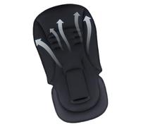 Stroller Seat Liner - Universal Soft Cooler Pad with Breathable Mesh | 38x78cm New Born Stroller Pad for Daily Walks - Polyester Cotton, 3D Cotton, Ergonomic Headrest, Fits High Chair, Swing (Black)