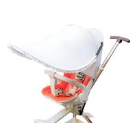 Stroller Shade - Foldable Canopy Cover, Adjustable Sun Shield | UV Blocking Protection with Quick Attach Straps for Summer Outdoor Bassine Walks or Using the S