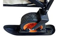 Stroller Skis - Winter Wheel Sled, All Terrain Glide, Snow Sledding Runner, Winter Conversion Bracket, Outdoor Sports Gear, 4 Pack Black Nylon Ice Path Rolling Accessory Mountain Trips