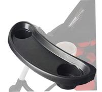 Stroller Snack Tray 15 x 5" Universal Snack Tray Attachment Safe Stroller with Cup Holder & Food Compartments Folded with