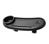 Stroller Snack Tray | Attachment With Cups Holder - Adjustable Container For Snacks, Upgraded Design Stability Convenience Accessories Joggers, Umbrella Pram Bumper Bar Table Food Drink Plate