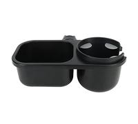 Stroller Snack Tray with Cup Holder, Universal Stroller Food Tray, Child Snack Holder Multifunction Stroller Organizer Removable Non-Slip Grip Clip for Stroller Bar