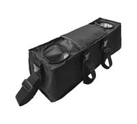 Stroller Storage Organizer, Backseat Hanging Pouch, Insulated Cup Holders, 50 x 14 x 17 cm, with Strap Fastener Black, 1 Pack, for Diaper Bottle Snacks Travel Airplane Park Use Neatly Arranged and