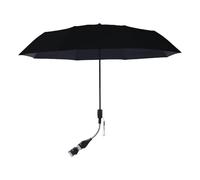 Stroller Sun Shade, Baby Sun Protection Parasol, Breathable Uv Stable Parasol for Kids, Outdoor, Beach, Wheelchair Use, Adjustable Sunblock Canopy, Black, Pink, 1 Set