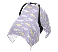 Stroller Sun Shade Cover Black Out Stroller Shade Extender,Protects from Dust and Snow Ghothic Crocodiles Pastel Purple