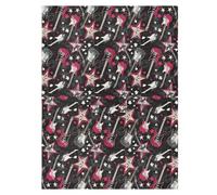 Stroller Sun Shade Cover Fit Stroller Bassinet Cover Protects from Dust and Snow Punk Style Rock Guitar Star Balck Red