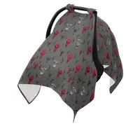 Stroller Sun Shade Cover UV Protection Car Seat Net,Travel Accessories Indian Crazy Buffalo Skulls Gray