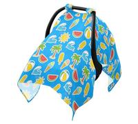 Stroller Sun Shade Cover UV Protection Stroller Blackout Cover, Travel Accessories Summer Watermelon Palm Waves