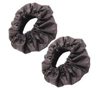 Stroller Tire Cover Sleeve 2 Pcs Black Oxford Cloth Wheel Protector