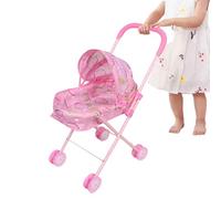 Stroller Toy,Pretend Play Stroller with Canopy,Foldable Carriage Pushchair | for Home Travel Party Birthday School Outdoor Kids Boys Girls