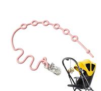 Stroller Toy Straps - Silicone Secure Safe Lightweight Adjustable | Stroller Pacifier Clip Straps,for Car Seat Travel Cribs Bottle Teether