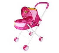 Stroller Toys - Help Protect Kid's Tender Hands Pram Toys, Reliable Material Doll Stroller | Toy Pram For Toddle Kids Play Strollers, Doll Prams With Adjustable Canopy And Comfort Grip Handlebar