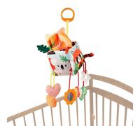 Stroller Toys - Upgraded Plush Sensory Rattle Squeaky Buddy, Clip on Crib Mobile Toy for Stroller Crib Bassinet Travel Baby Shower Girl Boys Aged 0-12 Months