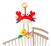 Stroller Toys - Upgraded Plush Sensory Rattle Squeaky Buddy, Clip on Crib Mobile Toy for Stroller Crib Bassinet Travel Baby Shower Girl Boys Aged 0-12 Months