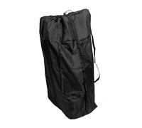 Stroller Travel Bag for Double and Umbrella Strollers Black Nylon | Gate Check Ready, Lockable Drawstring System, Dual Shoulder Straps, Smooth Finish for Road Trips and Train
