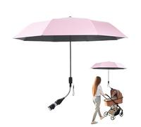 Stroller Umbrella - Adjustable Parasol Sunshade for Babies and Toddler Strollers, Lightweight Foldable Design with Secure Mount, UV Protection for Outdoor Walks, Travel, Gear, Wheelchair Compatible