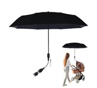 Stroller Umbrella - Adjustable Parasol Sunshade for Babies and Toddler Strollers, Lightweight Foldable Design with Secure Mount, UV Protection for Outdoor Walks, Travel, Gear, Wheelchair Compatible