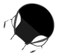 Stroller Umbrella, Baby Shade Canopy, Weatherproof Sun Cover, Uv Protection Waterproof Fabric, Adjustable 1 Pack, Outdoor Travel Jogging and Easy to Attach and Carry, 80cm Black