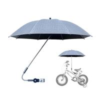 Stroller Umbrella Clamp - Bumper Cloth | Extra Large UV Protection Sun Umbrellas for Stroller with Clamp | Clamps-On UV Protection Canopy, 360 Degree Adjustable, Waterproof Umbrella for Sun Protectio