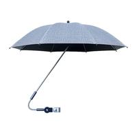 Stroller Umbrella Parasol - Clip Umbrella, Baby Stroller Parasol | Adjustable Enlarged Baby Stroller Children Parasol, 8 Rib Black Plasticc Sunny and Rainy Stroller Umbrella for Sun Protection