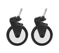 Stroller Wheels Replacement Universal, Baby Strollers Rubber Wheels Accessories for Yoya/Vovo Wheel Kids Carriage with Tools(Front Wheels)