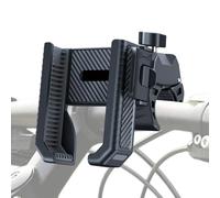 Stroller with Phone Stand - Adjustable Clamp Holder, 360° Swivel Joint, Non-slip Silicone Grip, Shock-Absorbing Mounting Design | Handsfree Mobile Support for Pushchair Handle Outd