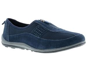 Strollers Zippy Womens Flat Shoes Navy 7 UK