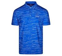 Stromberg Men’s Penn Lin Bunker Golf Polo Shirt - Blue/White - Size XL - Performance Stretch, Moisture-Wicking, UPF 50+