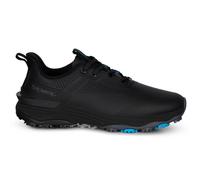 Stromberg Men’s LaunchPad Pro Waterproof Spiked Golf Shoes - Microfibre Upper, Carbon Shank, Stability Heel Clip, Power Flex Channel & LaunchPad Pro Outsole - UK 11 / Black