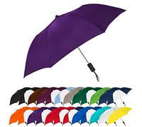 STROMBERGBRAND Umbrellas The Spectrum Popular Style 42" Automatic Open Windproof Travel Umbrella for Rain, Wind & Sun, Sturdy Lightweight Small Portable Folding Umbrella for Men and Women, Purple,