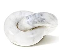 STRONA Marble Knot Decor - Marble Chain Link Decor, Marble Decor, Entry Table Decor, Marble Links for Bookshelf Decorative Objects, Coffee Table Decorations, Shelf Decor Accents