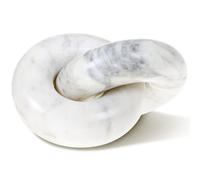 STRONA Marble Knot Decor - Marble Chain Link Decor, Marble Decor, Entry Table Decor, Marble Links for Bookshelf Decorative Objects, Coffee Table