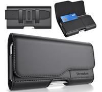 Stronden Holster for Google Pixel 10 Pro XL 9 Pro XL, 8 Pro, LG Stylo 6, K62, Motorola Moto G Power, G Play, Moto G 5G, G Pure, Moto One 5G Plus, G05 G15 E15 G100 - Leather Pouch (Fits Slim/Thin Case)