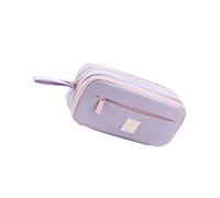 Strong 3 Pack Multiple Use Carry Case Capacious Interior with Loyal Pouches for Writing Equipment Makeup Mobile Devices Launderable Polyster Modern Triplicate Slide Cosmetic Bag
