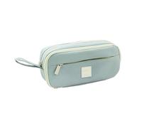 Strong 3 Pack Multiple Use Carry Case Capacious Interior with Loyal Pouches for Writing Equipment Makeup Mobile Devices Launderable Polyster Modern Triplicate Slide Cosmetic Bag