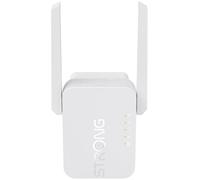 STRONG 300 Mbit/s WLAN Amplifier Repeater, WLAN Internet Amplifier Extender, 100 Mbps Port, Access Point, Easy Setup, LED Signal Display, WPS, Compatible with All WLA Routers
