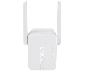 STRONG 300 Mbit/s WLAN Amplifier Repeater, WLAN Internet Amplifier Extender, 100 Mbps Port, Access Point, Easy Setup, LED Signal Display, WPS, Compatible with All WLA Routers
