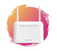 STRONG 4G LTE 350 Router - Enhances your internet connection, ideal for camping bus or weekend home, router for all SIM card formats, with high security and 150Mbps