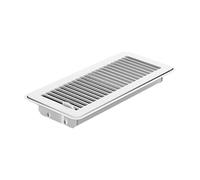 Strong 4X12 Inches Floor Covers Vent with Smooth Powder Coated Event & Quiet Operate Easy to Use for HVAC Systems Curvilinear Border Outlet