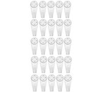 Strong 50mmn (2") White ABS Plastic Picture Hooks - 25 Pack - Non-Trace Picture Hanger Hook Set for Hanging Frames On Hard Walls/Drywall/Plasterboard