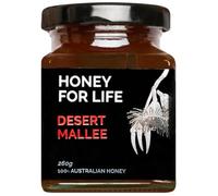 Strong Active Honey | Desert Mallee TA20+ / MGO 800+ | Stronger than Manuka Honey Medical Grade | Raw Honey in Glass Jar (No Micro Plastics) - Cold Pressed & Unpasteurised | Honey for Life (260 g)