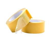 Strong Adhesive Double-sided Gauze fiber Mesh Tape,Fiberglass Waterproof Tape,Fiberglass Mesh Cloth Super Sticky Mounting Transparent Tape,Easily Removable with No Residue (5cm*10m)