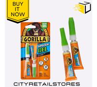 Gorilla Glue GRGSGG23 Gorilla Super Glue Gel 3g Pack of 2