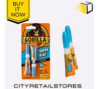 Gorilla Super Glue Transparent 3g Pack of 2