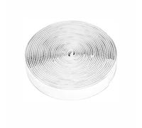 Strong Adhesive Hook and Loop Tape 10m Total (2x5m) - Double Sided Hook and Loop Strips, No Drill Mounting for Home Office Car, White C