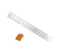 Strong Aluminum Marking Ruler Carpentry Measuring Tool Designs for Furniture Making & Detailed Woodworking Adjustments Woodworking Ruler with Positioning Block
