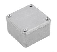 Strong Aluminum Project Box for Electrical Applications, Silver Die Cast Case with Water Resistant Features (1590LB（50.5x50.5x31mm）)